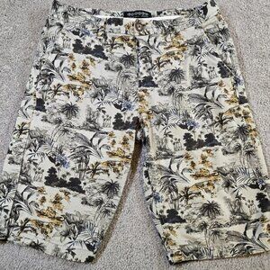 Men's Bonobos Khaki Chino Shorts US 28/ EU 38‎ Vert Kaki Army Print Vint